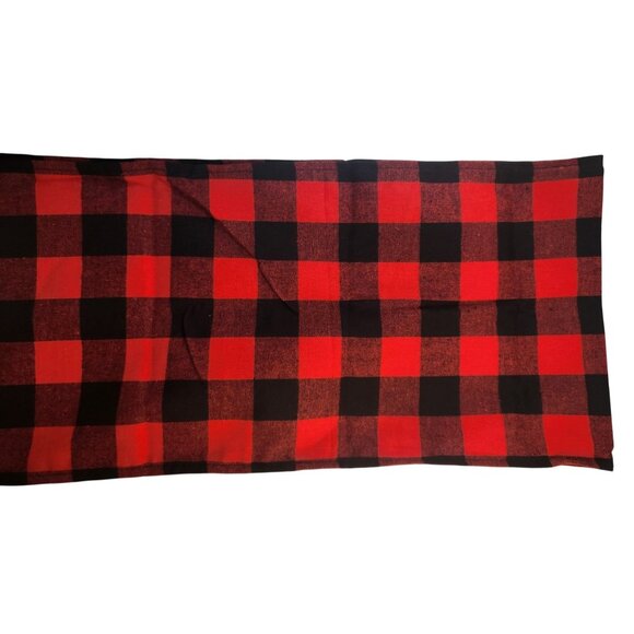 Red & Black Buffalo Plaid Cotton Table Runner 12 x 70 Inches Rustic Lodge Holida - Picture 1 of 11
